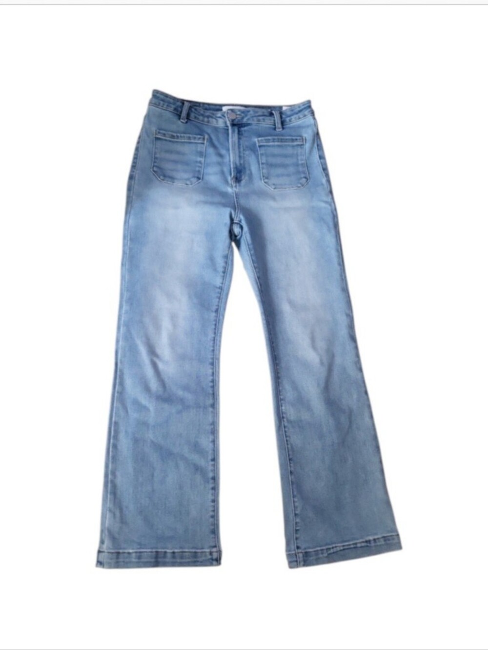Risen High Rise Light Wash Boot Cut Jeans Sz 13/31 29" Inseam Style #RDP5610 - Picture 9 of 10